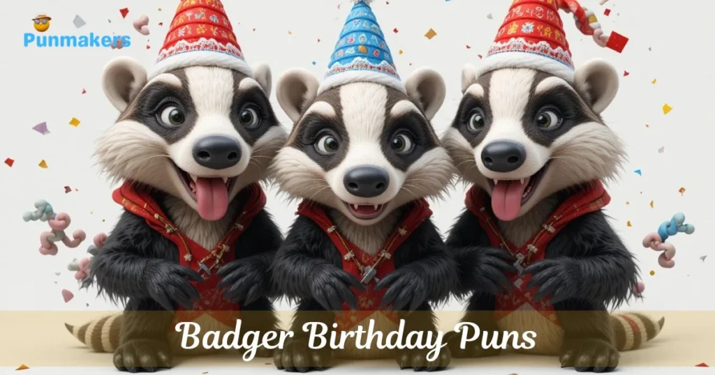 Badger Birthday Puns