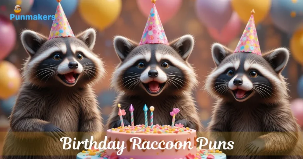Birthday Raccoon Puns
