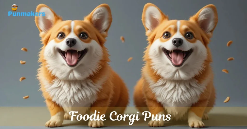 Foodie Corgi Puns