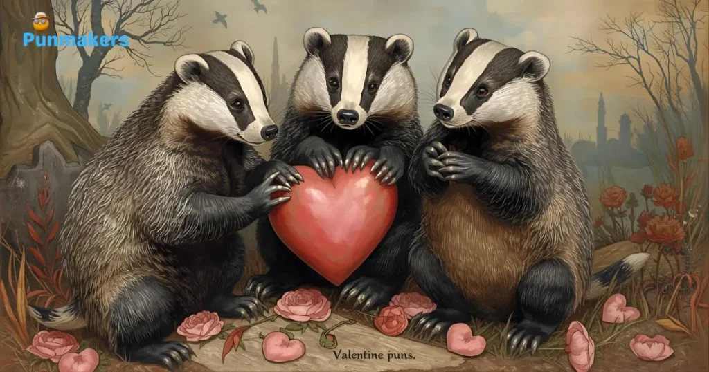 Valentine Badger Puns