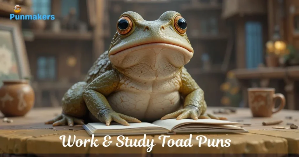 Work And Study Toad Puns