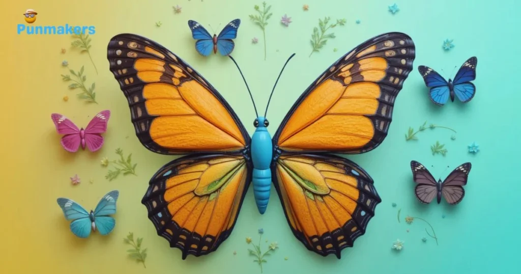 Colorful Butterfly Puns