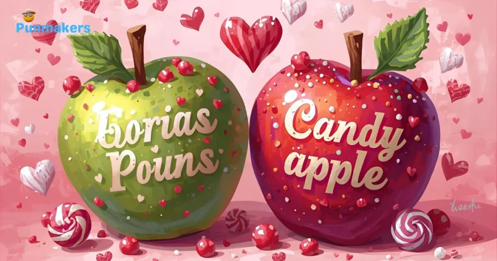 Romantic Candy Apple Puns
