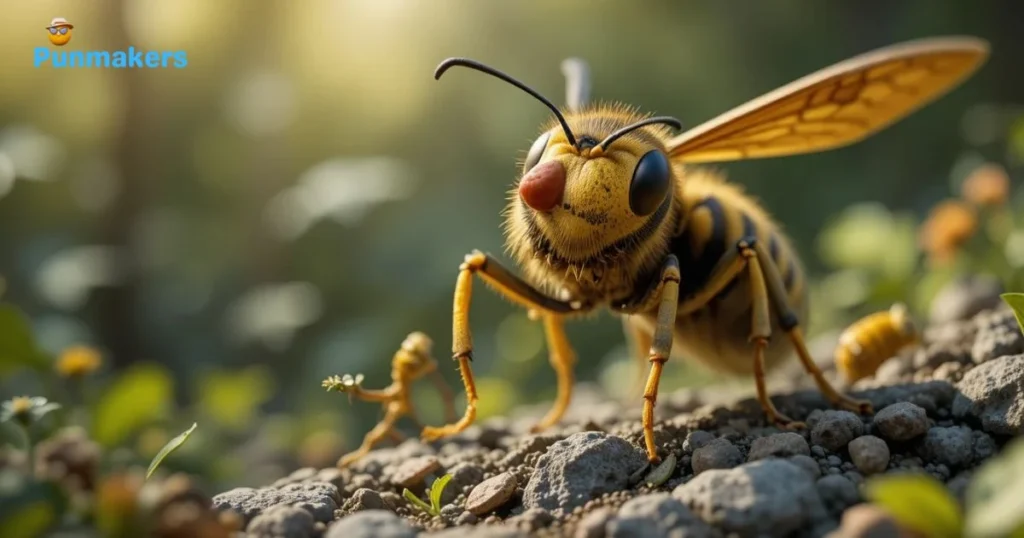 Wasp Puns In Nature