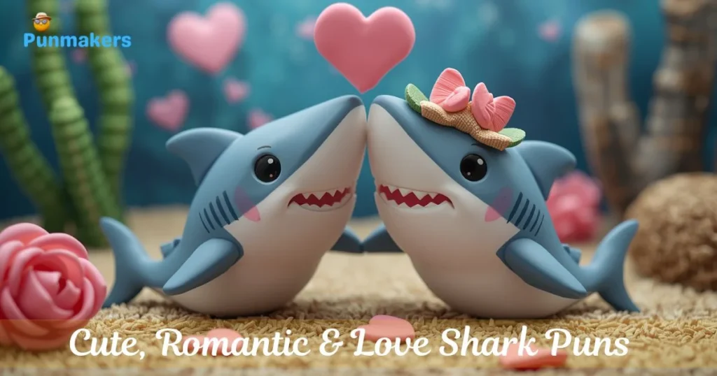Cute Romantic And Love Shark Puns