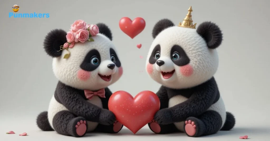 Romantic Panda Puns