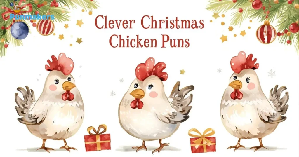Clever Christmas Chicken Puns
