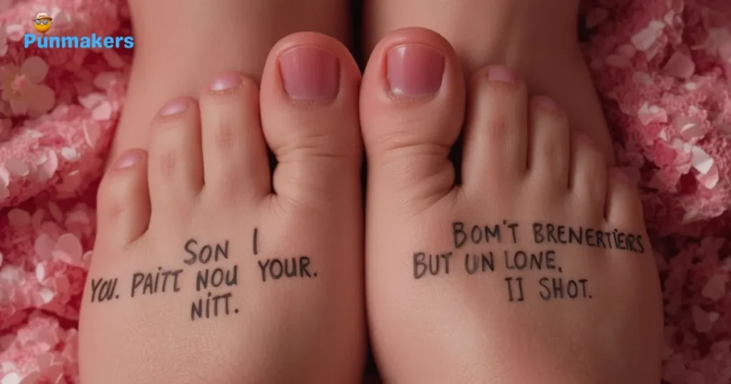 Romantic Broken Toe Puns Love
