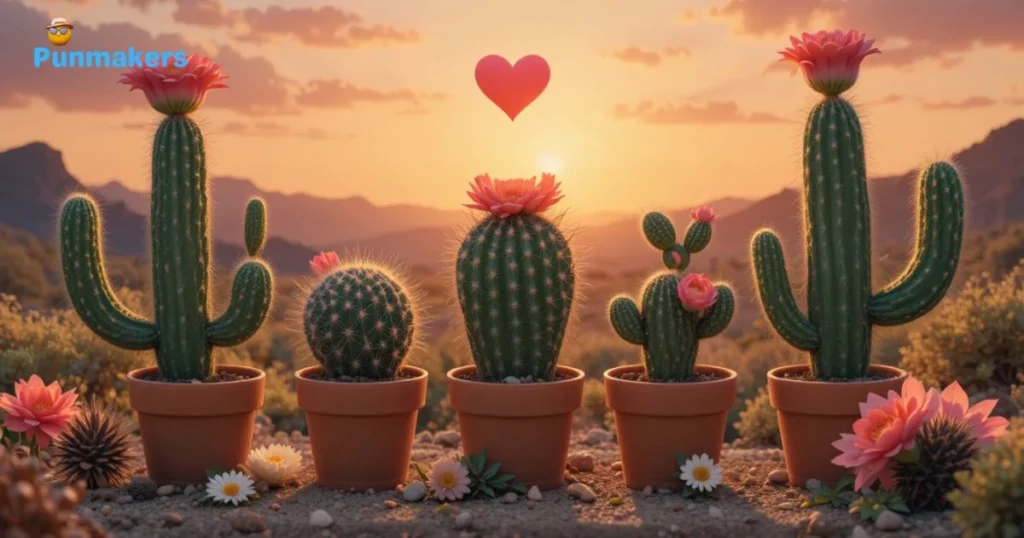 Romantic Cactus Puns
