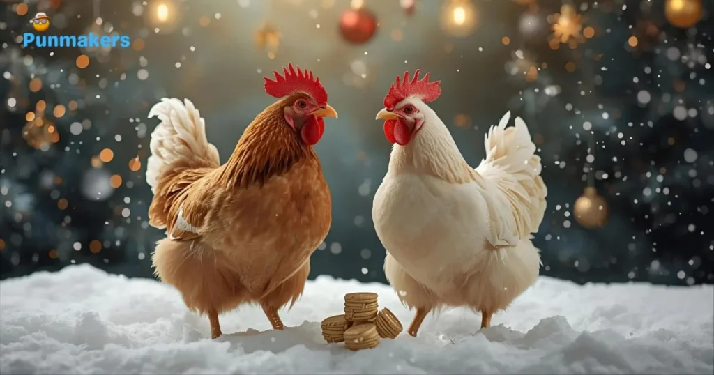 Romantic Christmas Chicken Puns