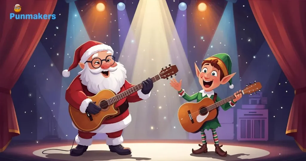 Santa and Elf Music Puns