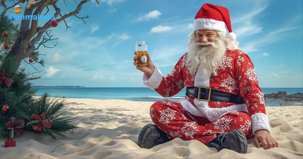 Viral Christmas Beach Puns