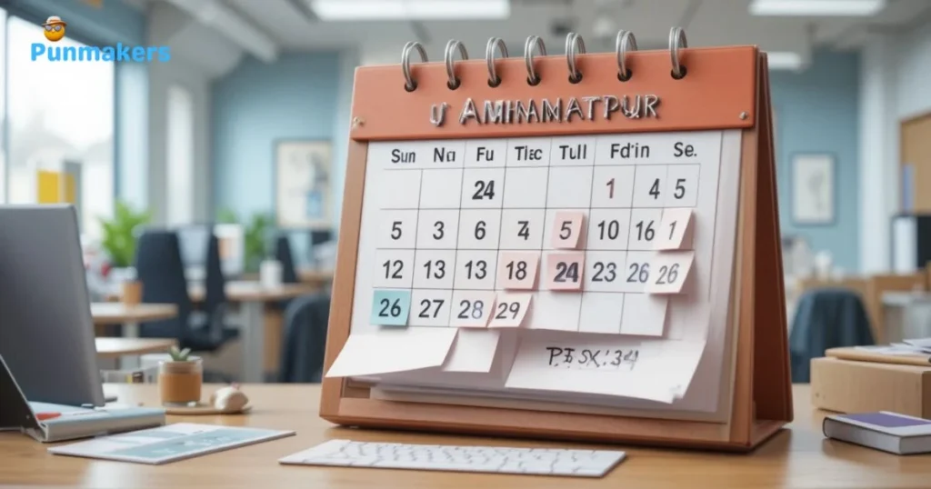 Office Calendar Puns
